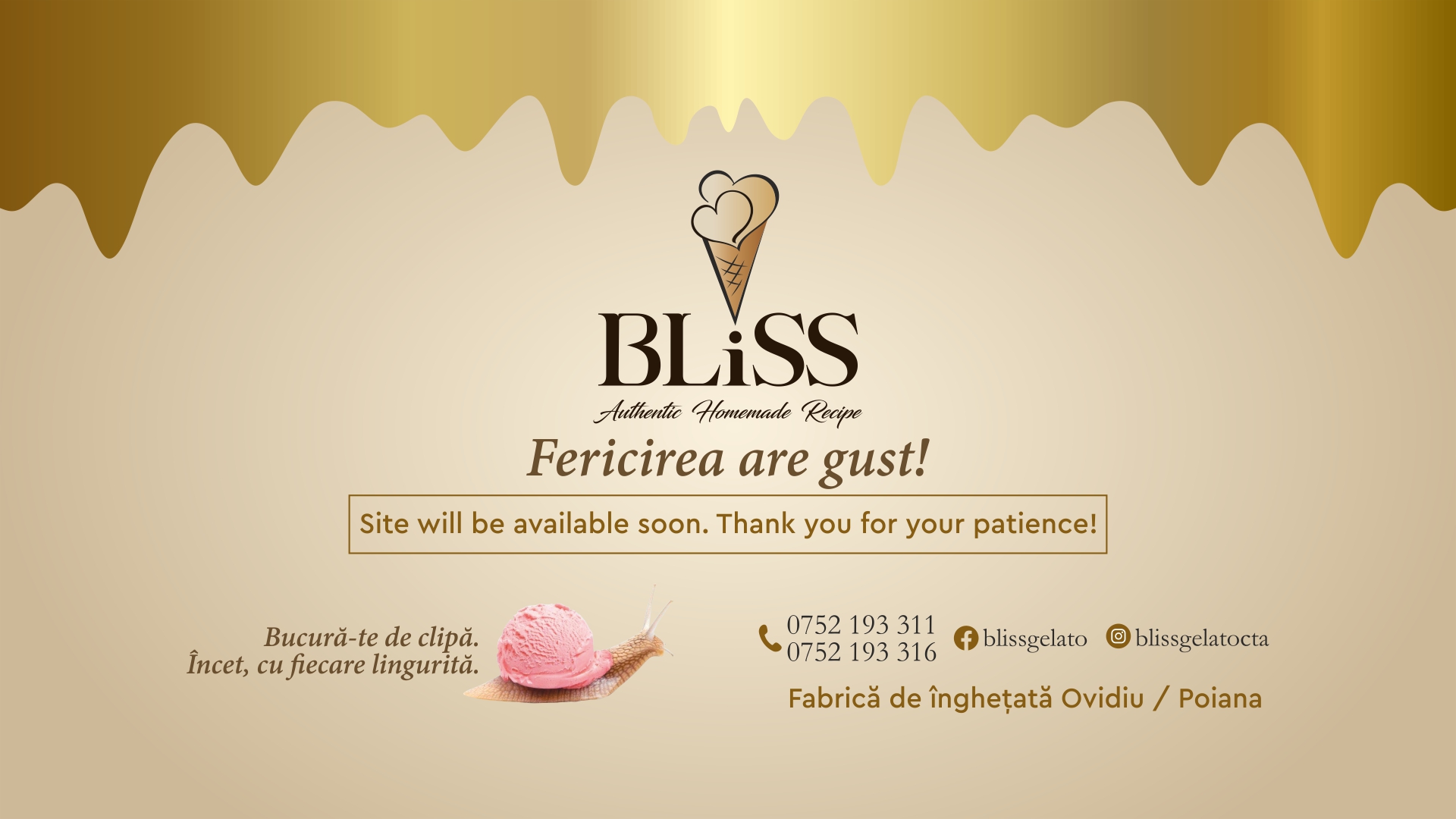 BLiSS Gelato – Fericirea are gust!